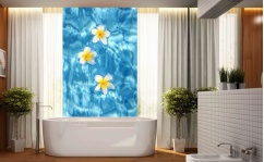 Panel szklany do łazienki BLUE WATER hartowany
