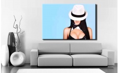 Obraz canvas WHITE HAT  60x40cm 