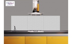 Panel szklany do kuchni 60x60cm PLASTER MIODU 3D hartowany