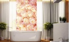 Panel szklany do łazienki TEA ROSE hartowany