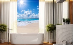 Panel szklany do łazienki SEA & SUN hartowany