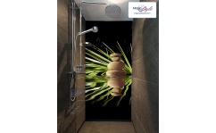 Panel szklany pod prysznic KAMIENIE NA WODZIE hartowany