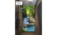 Panel szklany pod prysznic WODOSPAD W TAJLANDII 2 hartowany