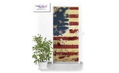 Naklejka na drzwi FLAGA USA 
