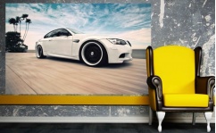 Obraz canvas BMW M3 IN WHITE