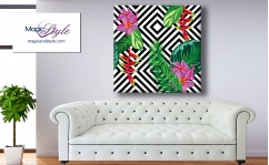 Obraz canvas FLOWERS IN THE JUNGLE