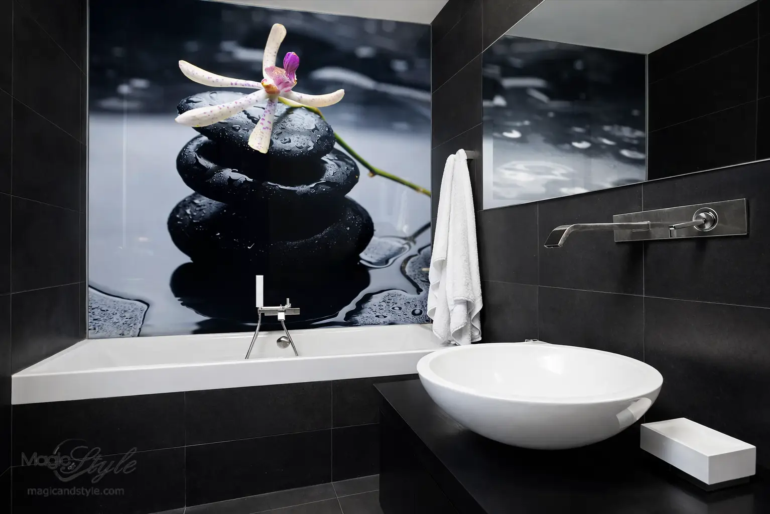 panel szklany w mieszkaniu w Chorzowie