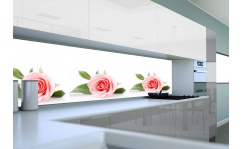 Panel szklany do kuchni PINK ROSE II hartowany