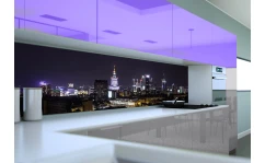 Panel szklany do kuchni WARSZAWA NOCĄ hartowany