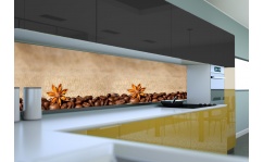 Panel szklany do kuchni ZIARNA KAWY III hartowany