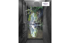 Panel szklany pod prysznic LEŚNY TUNEL hartowany